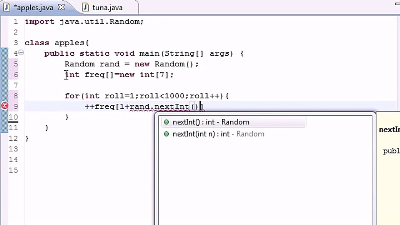 Java Programming Tutorial - 30 - Array Elements as Counters