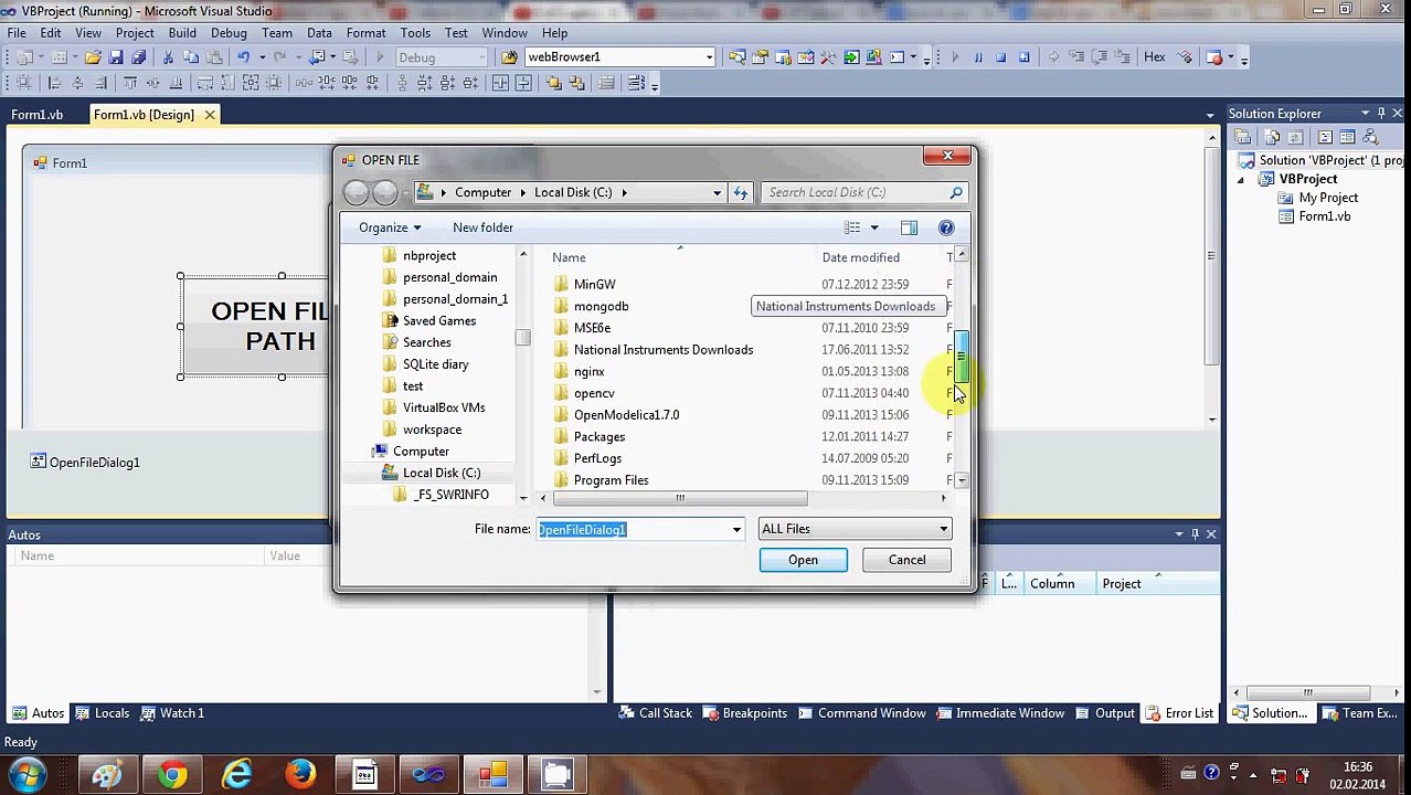 Visual Basic .NET Tutorial 24 - How to launch any Executable(.exe) file in any Directory