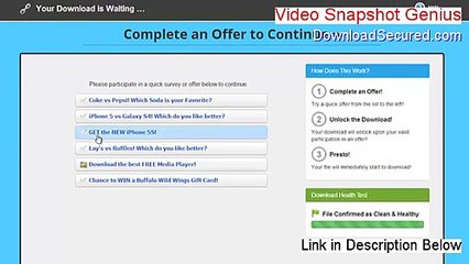 Video Snapshot Genius Full Download (Risk Free Download 2015)