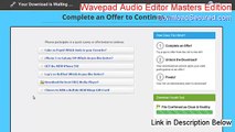Wavepad Audio Editor Masters Edition (Spanish) Key Gen - Download Now (2015)