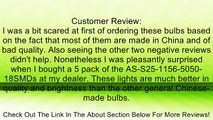 AS Vision T10-5050-1SMD 194 168 501 Car Light Bulb Red, Pack of 10 Review