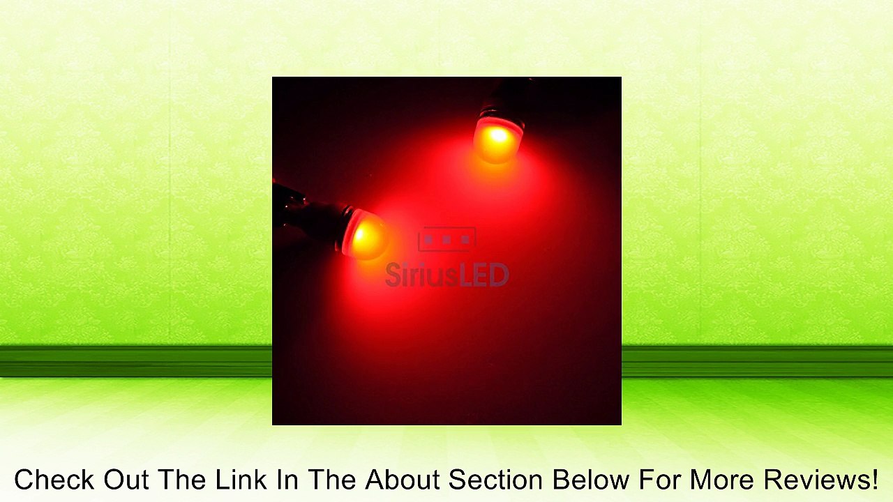 T10 W5w Red 1w 360 Degree Wedge LED Interior Dashboard Map Dome DRL Replacement Light Bulbs Review