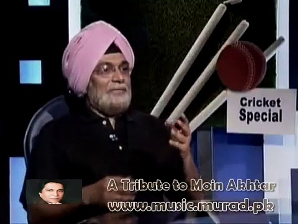 Moin Akhtar as Bishan Singh Bedi Cricketer Loose Talk Part 1 of 3 Anwar Maqsood Moeen Akhter