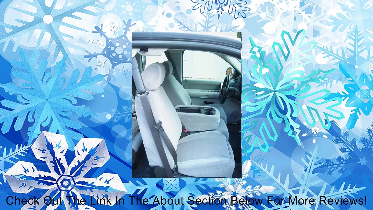 Durafit Seat Covers C1127-V7 - Chevy Truck/Pickup Silverado, Avalanche and GMC Sierra LT 40/20/40 Custom Gray Automotive Velor Seat Covers. Review