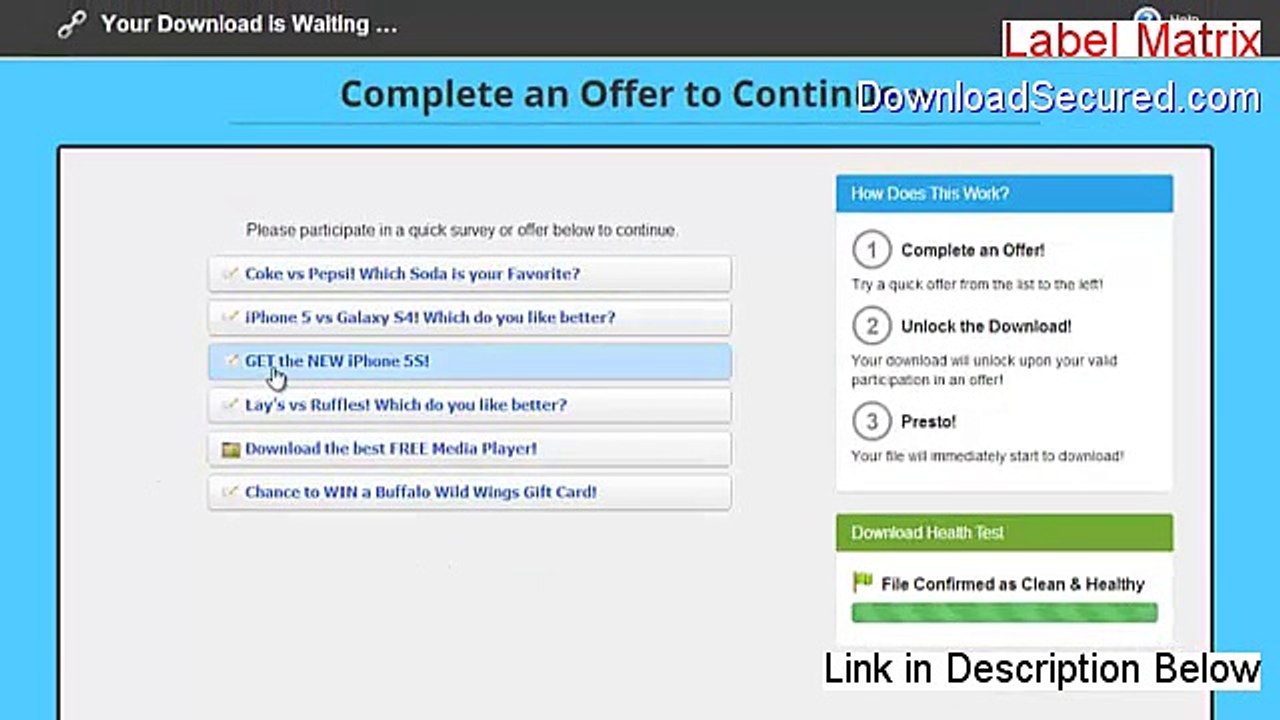 Label Matrix Free Download (Instant Download)