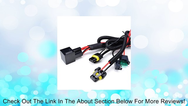 H8 H9 H11 Relay Wiring Harness with Fuse for Car Vehicle Auto Automotive Truck HID Conversion Kit Add-on Fog Light LED DRL Review