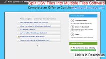 Split CSV Files Into Multiple Files Software Download Free [Instant Download]