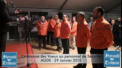 AGDE - 2015 - CEREMONIE des VOEUX au Personnel de la SECURITE AGDE