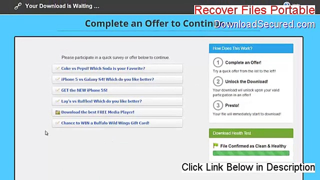 Recover Files Portable Keygen (Free of Risk Download)