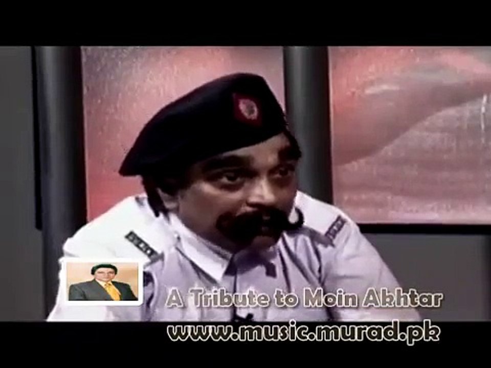 Moin Akhtar as Police Constable Loose Talk Part 3 of 3 Anwar Maqsood Goodbye Moeen