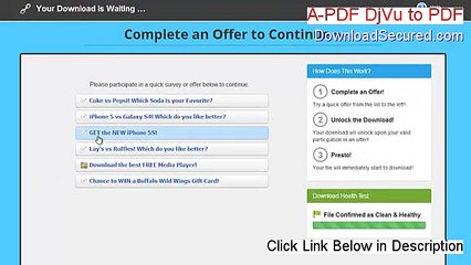 A-PDF DjVu to PDF Key Generator (Instant Download 2015)