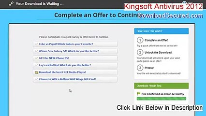 Kingsoft Antivirus 2012 Crack (Free of Risk Download 2015)