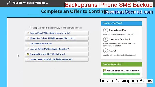 Backuptrans iPhone SMS Backup & Restore Free Download (Free of Risk Download)