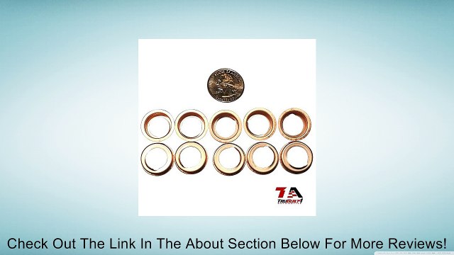 TruBuilt 1 Automotive Ford and Nissan 11026-01M02 Copper Oil Drain Plug Gaskets 10 pcs F4XY-6734-A | Replacement For: F4XY-6734-A Mercury Villager Nissan: 11026-01M02 350Z and Sentra (00-09) Review