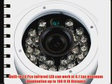 GW Security Dome Security Camera 1000TVL 720P Outdoor Indoor Day Night Vision IR Infrared LED