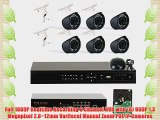 GW Security 8 Channel 1080P PoE NVR HD IP Security Camera System with 6 Indoor/ Outdoor 2.8-12mm