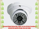 ANRAN Dome 700TVL CMOS Surveillance Security 48IR Infrared Waterproof CCTV Camera wide angle
