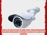 VideoSecu CCTV Home Surveillance Outdoor IR Bullet Security Camera Color CCD Day Night 24 Infrared