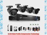 SANNCE 8CH HDMI CCTV DVR Recorder Security Camera System 4 Outdoor 800TVL IR Night Vision Security