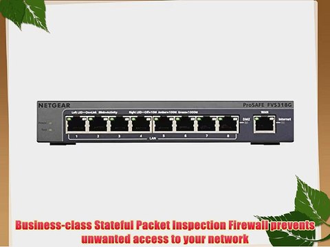 Netgear FVS318G ProSafe 8 Port Gigabit VPN Firewall
