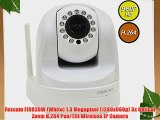 Foscam FI9826W (White) 1.3 Megapixel (1280x960p) 3x Optical Zoom H.264 Pan/Tilt Wireless IP