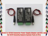 24V AC To 12V DC Convertor Power Supply Adaptor and DC 2.1mm For CCTV Security Camera System