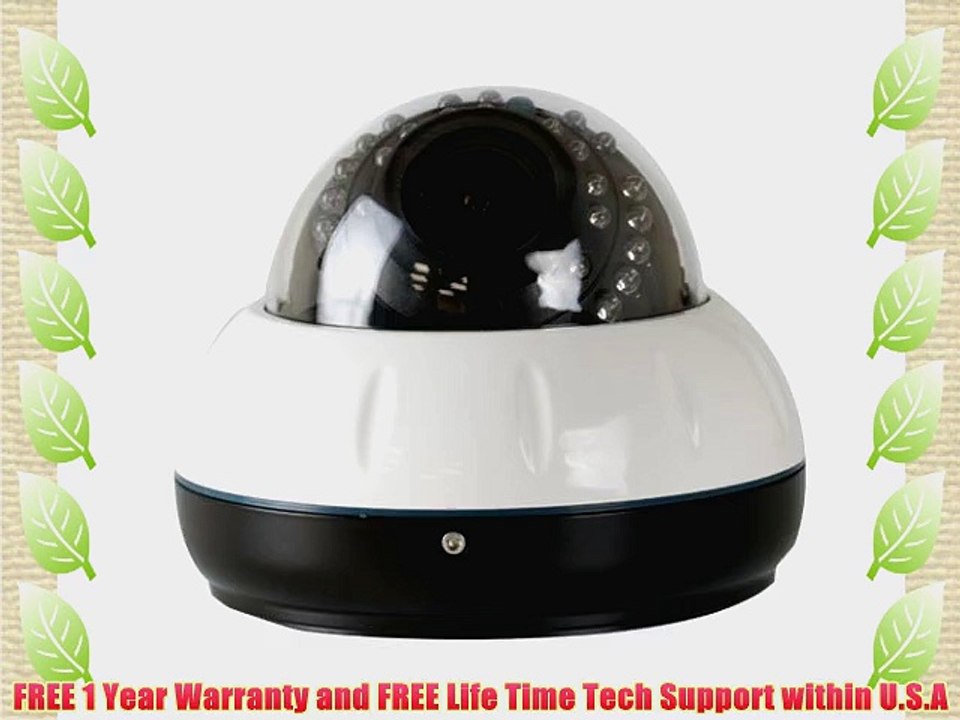 GW Security 850TVL 1/4 Aptina CMOS Outdoor Indoor Security Camera - 850 TV Lines 2.8~12mm Varifocal