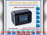 TOP Secret Spy Camera Mini Clock Radio Hidden DVR- Continuous power or battery (Black)