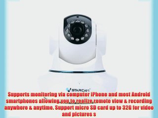Vstarcam T6835WIP PnP P2P IP Network Camera Wi-Fi Pan Tilt IR Cut Two Way Audio Micro SD Card