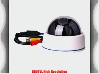 D-VITEC DV-612VHV Dome Security Surveillance Camera (White)