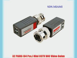 32 PAIRS (64 Pcs.) Mini CCTV BNC Video Balun
