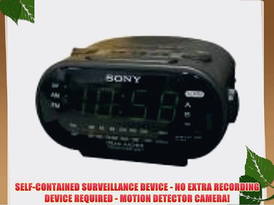 Sony Dream Machine Alarm Clock Hidden Camera DVR
