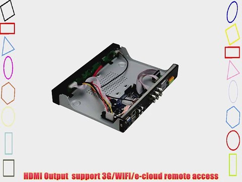 ZOSI 4 Channel Network Standalone CCTV Surveillance Full D1 DVR H.264 960H HDMI Output - iPhone