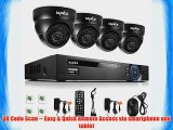 SANNCE 8CH Video 960H DVR Security Camera System with 4 Outdoor 800TVL Hi-Resolution Weatherproof