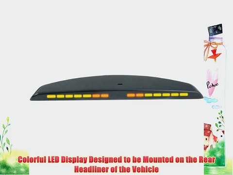 Crimestopper Rear Parking Assist System with Rear Mount LED Display for Plastic Bumpers (CA-5014)