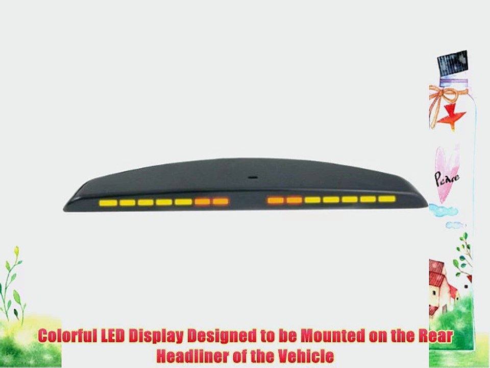 Crimestopper Rear Parking Assist System with Rear Mount LED Display for Plastic Bumpers (CA-5014)