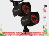 Night Owl Security CAM-2PK-624 2-Pack Hi-Resolution 600 TVL Security Cameras with 50-Feet of