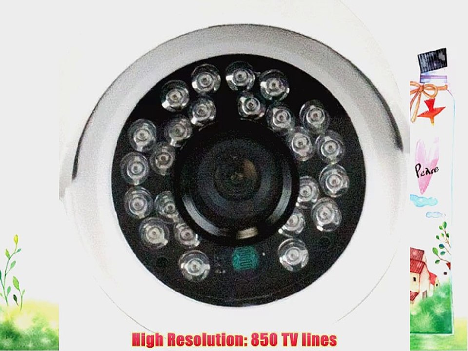 GW Security 1/3 Color Sony CMOS 850 TVL Wide Angle Lens Bullet Security Camera - Vandalproof