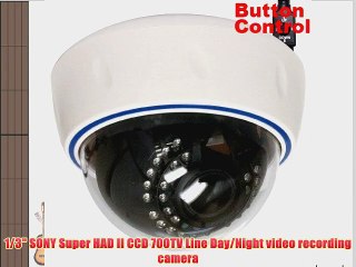 GW Security 1/3-Inch Sony Exview HAD CCD II with Effio-E DSP Devices CCTV Dome Indoor Security