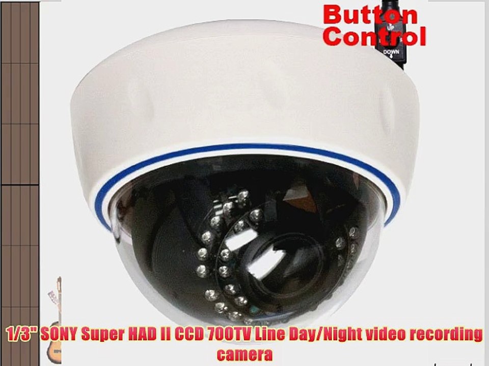 GW Security 1/3-Inch Sony Exview HAD CCD II with Effio-E DSP Devices CCTV Dome Indoor Security
