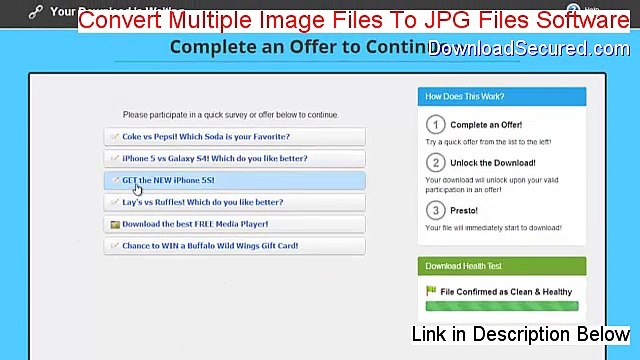 Convert Multiple Image Files To JPG Files Software Full Download - Risk Free Download