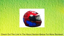 Kids Full Face Helmet Spiderman Light Weight Motorcycle (Red) Review