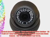 Evertech Security Camera - Dome Camera for Indoor Outdoor - 36 Ir LED 1/3'' Sony Super Had