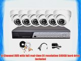 iPower Security SCCMBO0005-500G 8 Channel 500GB HDD Full D1 DVR Security Surveillance System