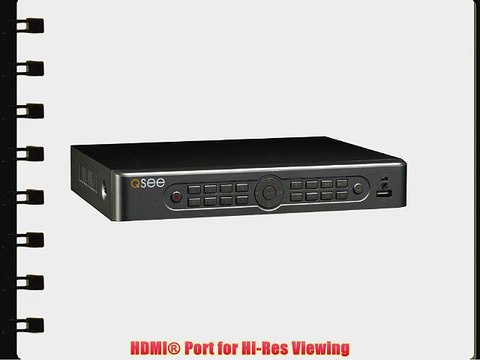 Q-See Premium QT5682 8 Channel DVR | 960H Resolution | H.264 | 1TB Hard Drive Installed