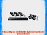 SDS-P5101N Samsung 16 Channel DVR System with 10 Cameras 1TB HDD