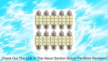 New 36mm Festoon 6 LEDs SMD LED Bulb White for 3021 DE3021 6411 6413 6418 DE3423 DE3425 Replacement 10-pack Review