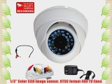 VideoSecu Color CCD Dome IR Security Camera Outdoor Night Vision Wide Angle 20 Infrared LEDs