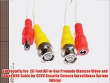 GW Security Inc  25-Feet All-In-One Premade Siamese Video and Power BNC Cable for CCTV Security