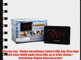 Discrete Spy - Hidden Surveillance Camera DVR Day Ultra High 550 Color IHOME Radio Clock DVR